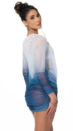 Vestido Mesh - Color Azul