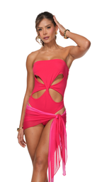 Falda Nacar - Color Rojo