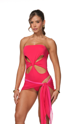 Falda Nacar - Color Rojo